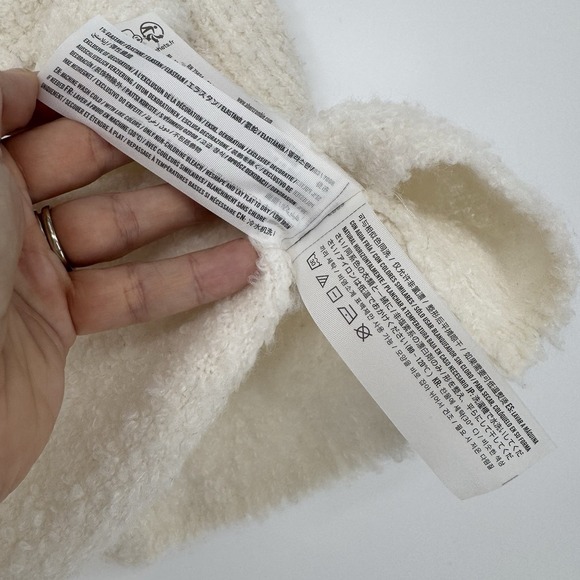 Abercrombie & Fitch Boucle Tank Shorts Lounge Set Cream Size XS Sleep Relax Cozy - Picture 12 of 14